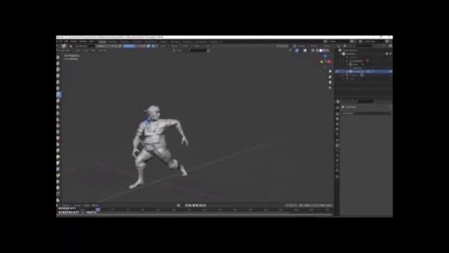 Blender anvendt med Makehuman, Schetchfab og Mixamo til animation смотреть онлайн
