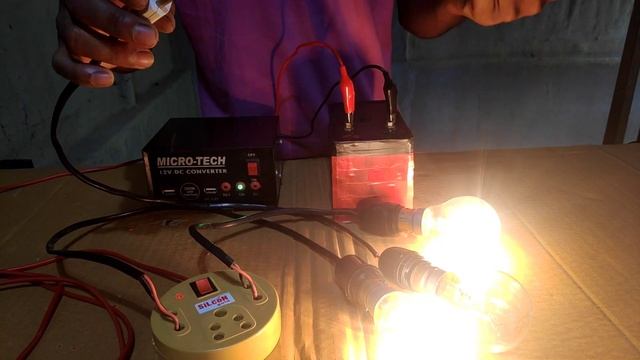 || 12V DC To 220V AC Converter || Mini inverter 200W || смотреть онлайн