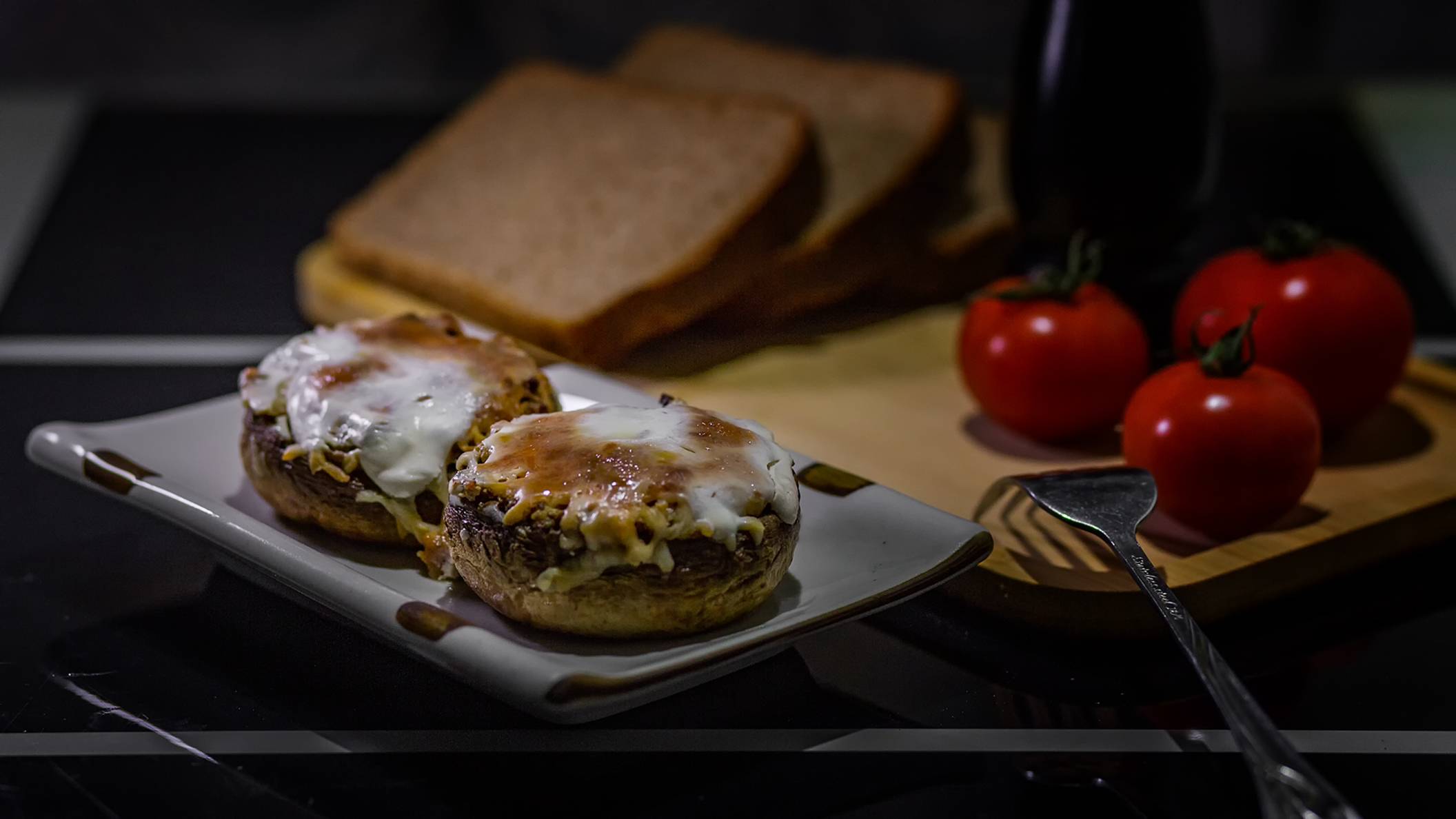 Шампиньоны фаршированные в духовке смотреть онлайн