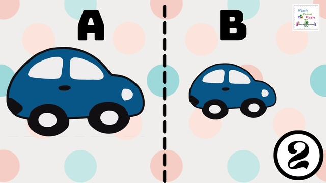 Learn Different Size Comparison | Big and Small for kids | Sorting | #comparison #PeachPeanutPoppy смотреть онлайн