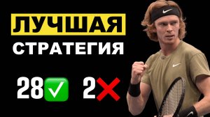 28 ИЗ 30! ЛУЧШАЯ СТРАТЕГИЯ СТАВОК НА ТЕННИС