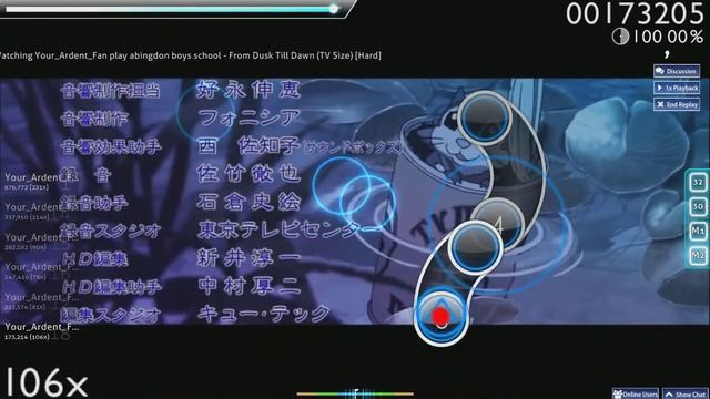 Osu! Abingdon boys school- From Dusk Till Dawn ( TV Size) [Hard] смотреть онлайн