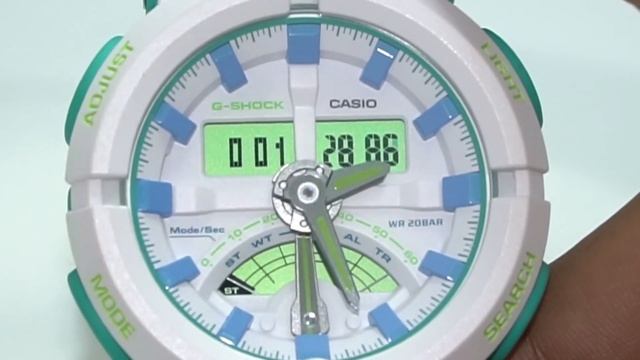 Casio 5478 Module - G-Shock GA-500 series watch functions, test screen and set-up смотреть онлайн