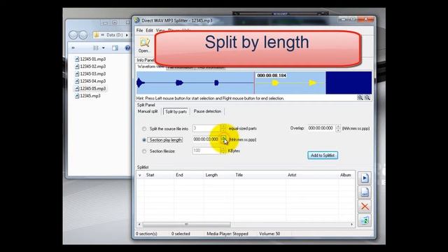 Direct WAV MP3 Splitter как пользоваться ( Direct WAV MP3 Splitter Обзор программы) смотреть онлайн