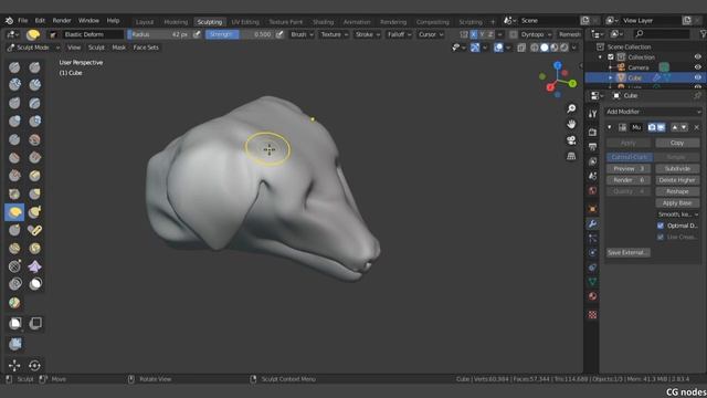 Sculpting in Blender # Dog смотреть онлайн