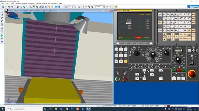 Operate FANUC 18M on Swansoft CNC Simulator | Simulation on swansoft for milling machine 18m смотреть онлайн