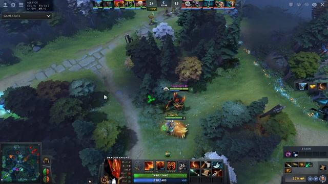 Dota 2 Dragon Knight 7191 MMR 17/8/19 (Kills/Deaths/Assists) Ranked Full Gameplay смотреть онлайн