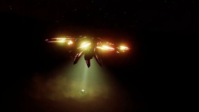 Elite Dangerous | Thargoid barnacle encounter in night side planet смотреть онлайн