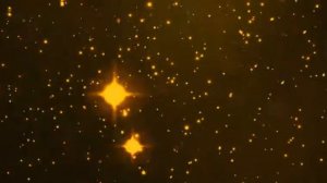 Футаж Золотые звёзды падают