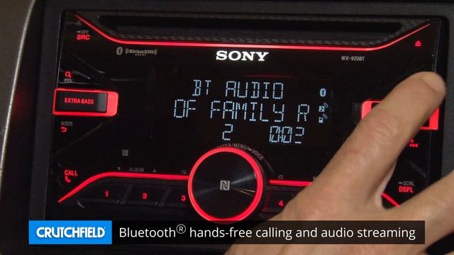 Sony WX-GT920BT Display and Controls Demo | Crutchfield Video смотреть онлайн