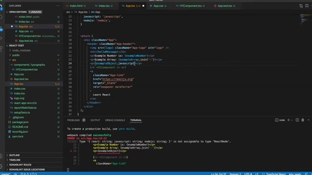 React js with Typescript Tutorial Series #4 React Variables in Components смотреть онлайн