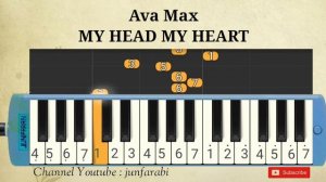 Ava Max - MY HEAD MY HEART - melodika lesson