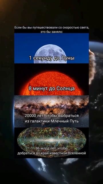 Если двигаться со скоростью света, то... #космос #венера #вселенная #space #луна#земля #рекомендаци смотреть онлайн