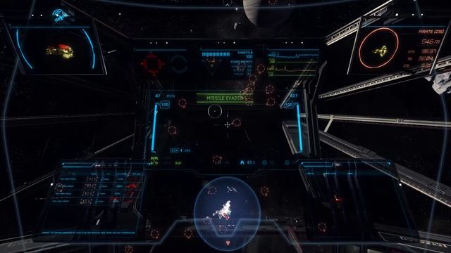 Star Citizen Live 2.3 - Сотни пиратов NPC у астероидов Yela. смотреть онлайн