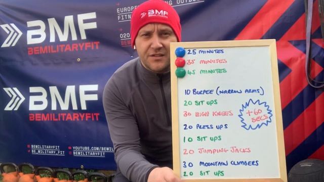 BMF WOD - 8 Body-weight exercises 160 reps x 25/35/45 minutes смотреть онлайн