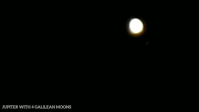 P900 CAMERA ZOOM TEST - Saturn/Moon/Jupiter Conjunction. смотреть онлайн
