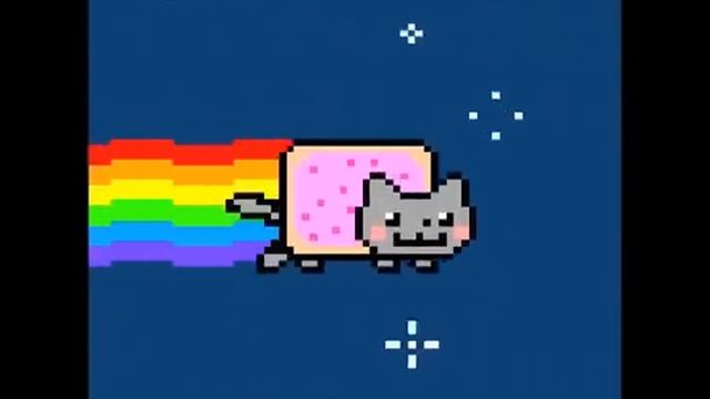 Nyan cat (meme)|Мяукающий котик в космосе (мем) смотреть онлайн