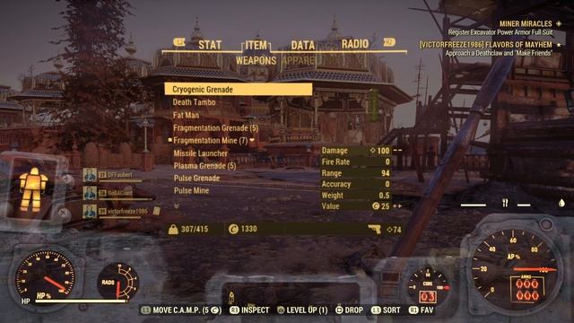 Fallout Excavator Power Armor Weight Glitch 200+ lbs extra! смотреть онлайн