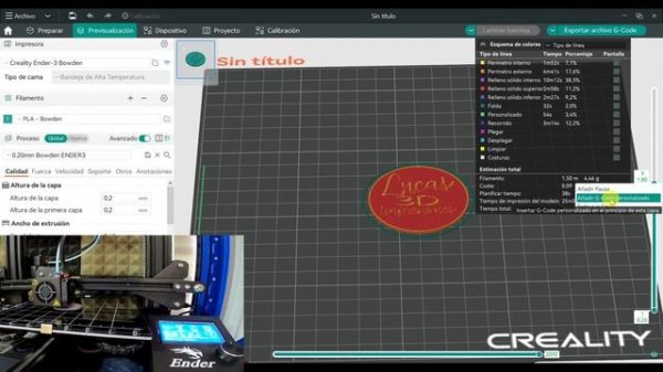 🌈 Orca Slicer - Cambio de color🌈 #impresión3d #orcaslicer #ender3
