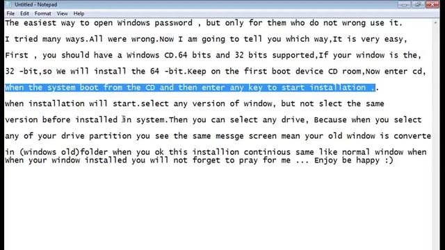 Windows 7 password unlock and reset without software video uploaded by techno planet смотреть онлайн