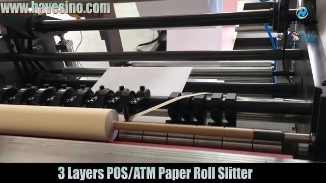 Thermal Paper Roll Slitter Rewinding Machine with 3 Layers POS/ATM Paper Roll Slitter смотреть онлайн