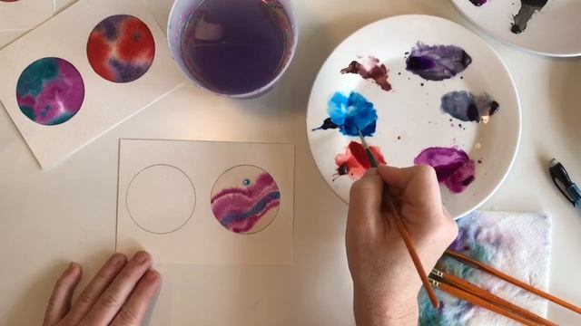 Cosmic Watercolor - Saturn Effect смотреть онлайн
