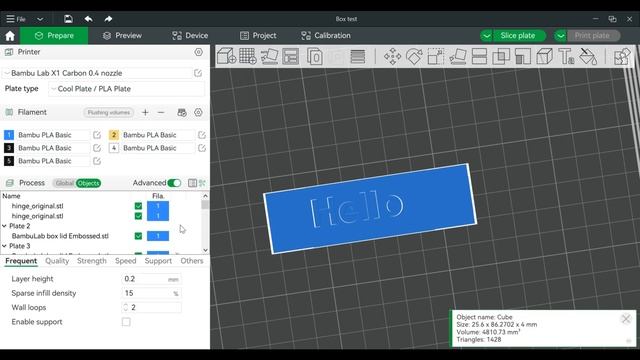 Make Flush Text With Bambu Studio (Base of a Model) смотреть онлайн