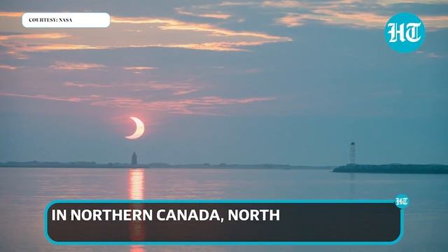 Watch: Annular solar eclipse viewed by countries in northern hemisphere смотреть онлайн