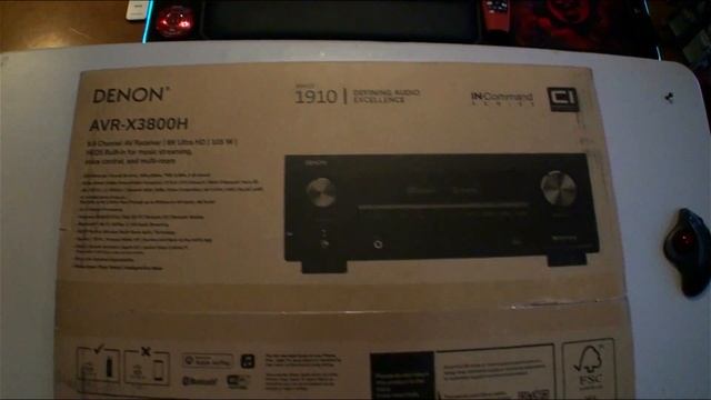 *NEW* DENON AVR-X3800H 9.4 8K AVR WITH Dirac Option! - Unboxing!