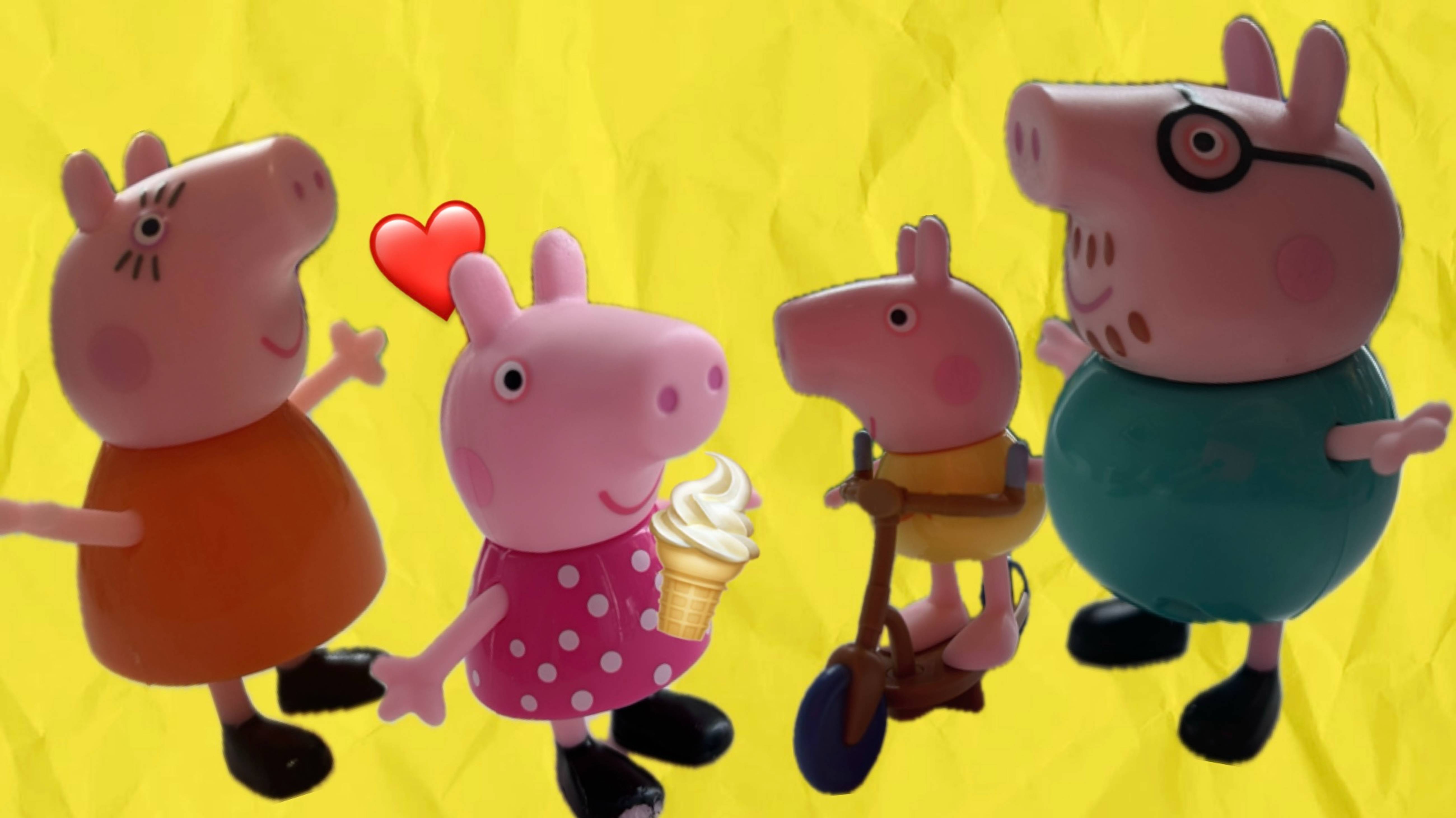 Свинка Пеппа и ее друзья в парке.