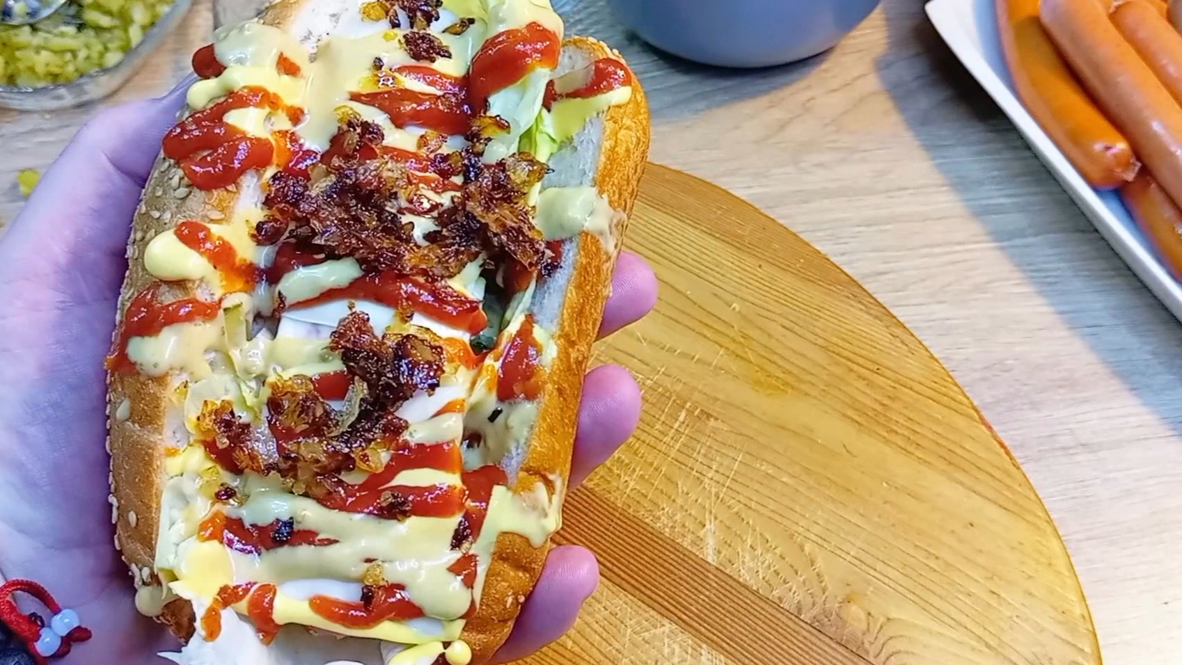 Закуски к пиву 2! Хот-Дог, куриные Стрипсы, сырные палочки, Картошка фри, луковые кольца в панировке смотреть онлайн