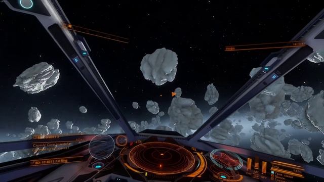 Elite Dangerous - кольцо астероидов ледяного типа смотреть онлайн