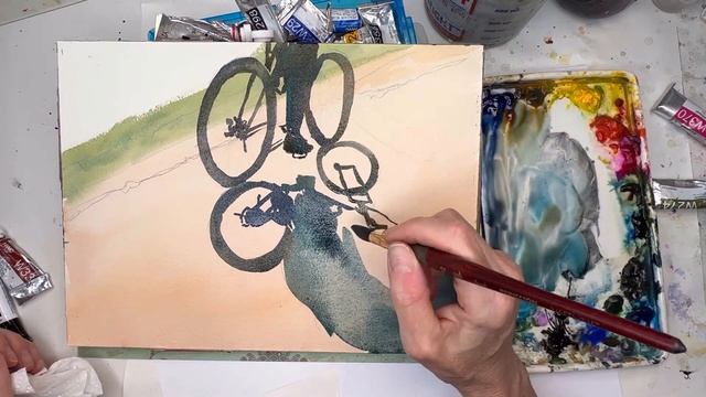 Watercolor Techniques Inspired By  Marc Folly