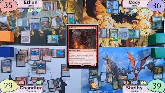 Sefris vs Koma vs Zurzoth vs Radha | EDH Gameplay | Smooth Brain EDH