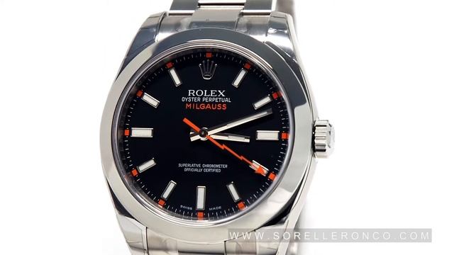 ROLEX Milgauss Black 116400 Nero смотреть онлайн