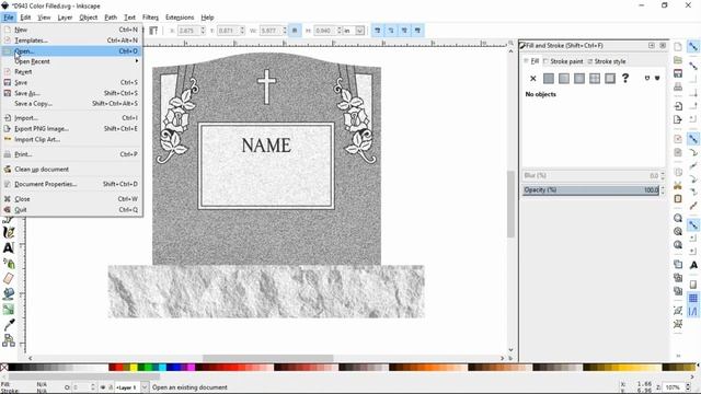 Inkscape Granite Fill Preview смотреть онлайн