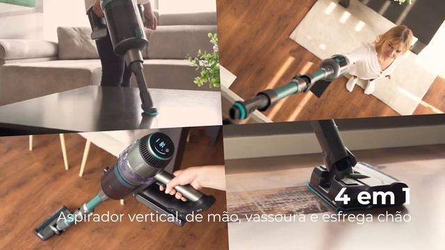 Aspirador vertical digital Conga Rockstar 1700 Advance ErgoWet смотреть онлайн