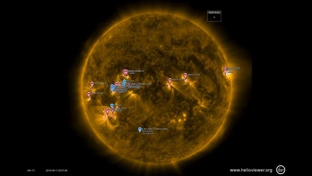 Активные регионы Солнца 2016/08/11-13 часть 2 смотреть онлайн