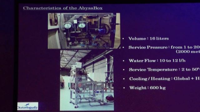 1. «AbyssBox – жизнь под давлением» Доминик Бартелеми, директор аквариума, Oceanopolis, Брест, Франц
