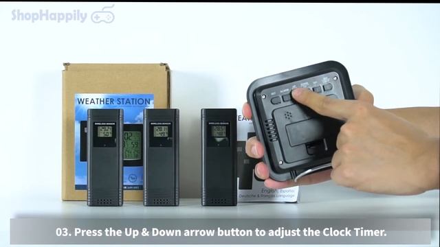 Wireless Weather Station Setup Guide 3.8" Display with 3 Outdoor Sensors смотреть онлайн