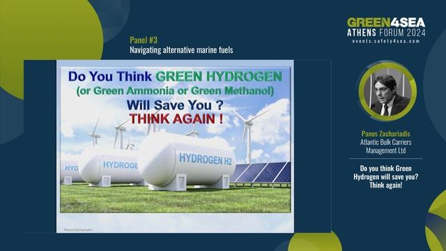 2024 GREEN4SEA Athens Forum, Panos Zachariadis, Atlantic Bulk Carriers Management, Green hydrogen смотреть онлайн