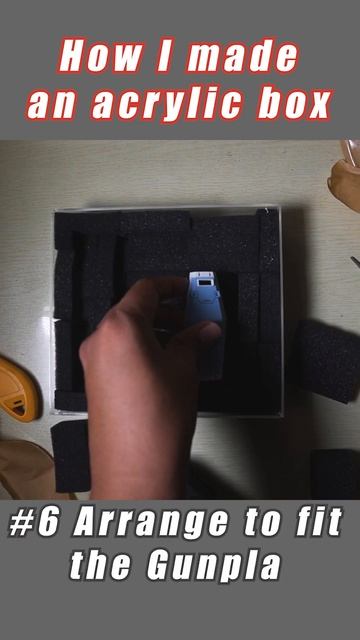 How I Made Acrylic Box For Gunpla #shorts #gundam #gunpla