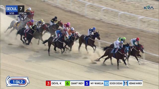(Seoul) 2023.03.25 R7 Class 5 (1700M) Special Weight B смотреть онлайн