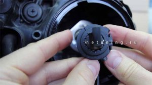 Как заменить лампу ближнего света на светодиодную лампу h7 45w с переходником на outlander 3