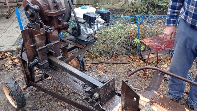 Самодельный дровокол/Homemade wood splitter смотреть онлайн