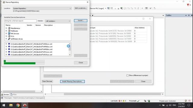 CODESYS Beckhoff EK1100, First Time Configuration смотреть онлайн
