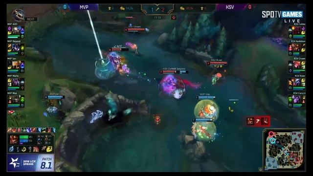 MVP vs. KSV - Игра 1 Неделя 3 День 1 | LCK 2018 Spring Split смотреть онлайн