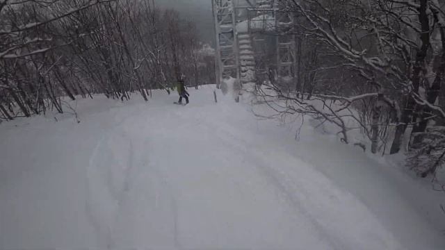 Спуск до Кладбищенской, фрирайд, Домбай смотреть онлайн