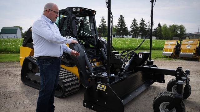 HLA Attachments - Skidsteer Laser Grader Walkaround смотреть онлайн
