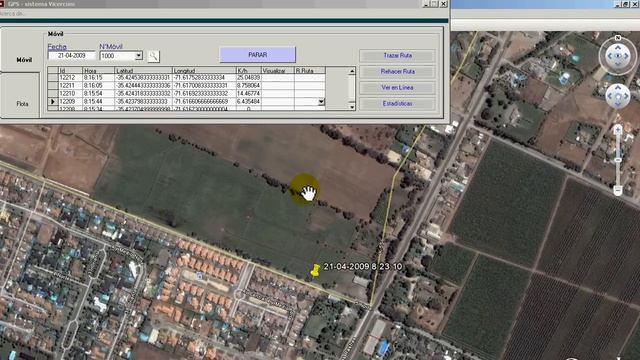 GPS en Google Earth, en tiempo real (en linea). смотреть онлайн